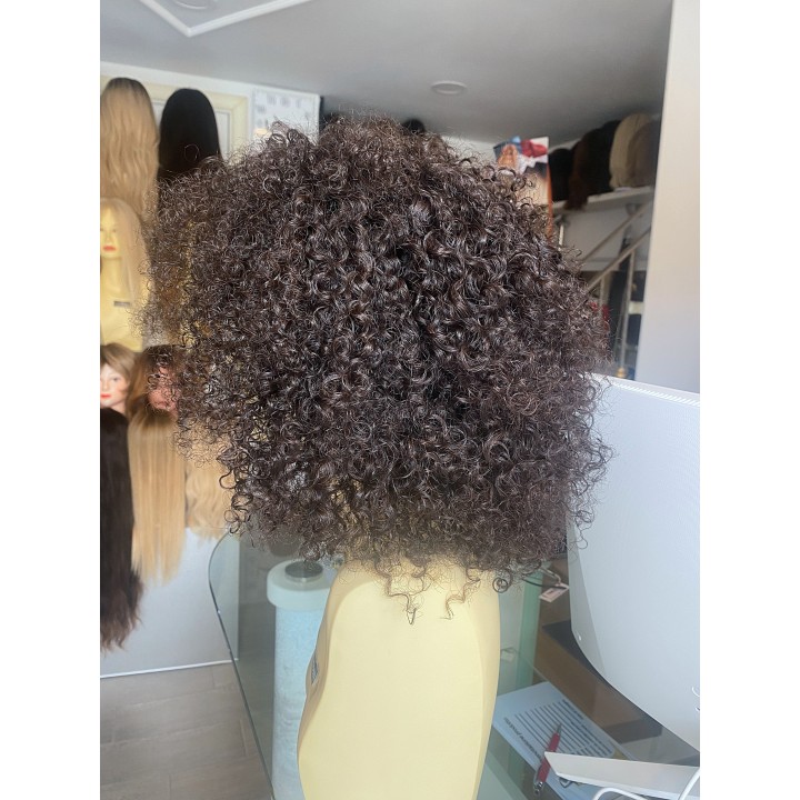 Parrucca di capelli veri remy Brasiliani riccio forte riccio crespo