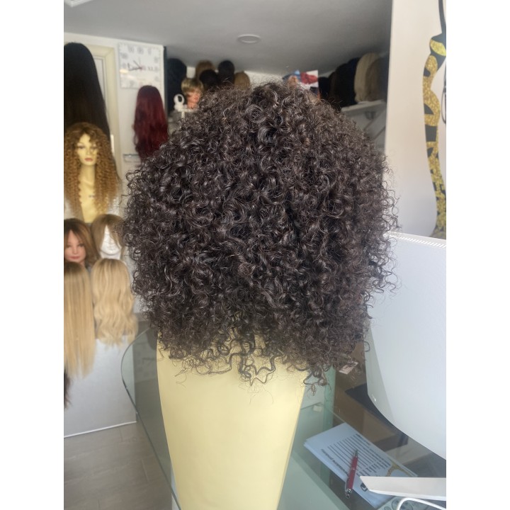 Parrucca di capelli veri remy Brasiliani riccio forte riccio crespo