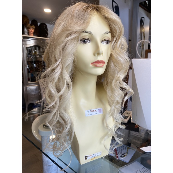 Parrucca 100%  capelli veri remy umani Biondo platino capelli Europei