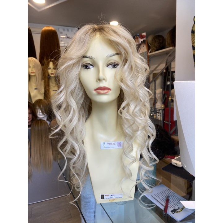 Parrucca 100%  capelli veri remy umani Biondo platino capelli Europei