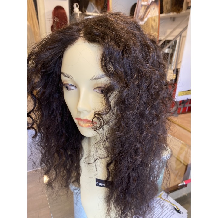 Parrucca Monica - Parrucca Capelli Veri Remy, Liscia, Mossa o Riccia