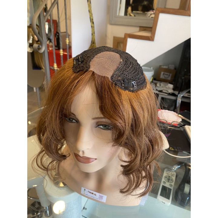 Toupet biondo infoltimento con clip capelli veri remy capelli indiani