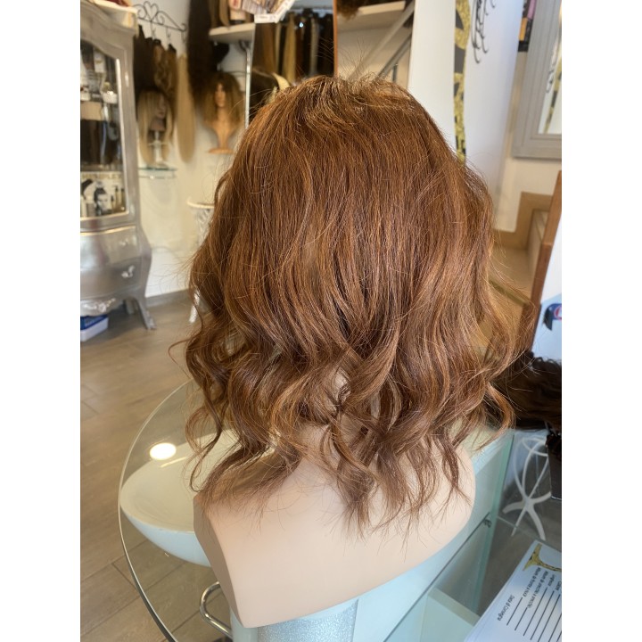 Toupet biondo infoltimento con clip capelli veri remy capelli indiani