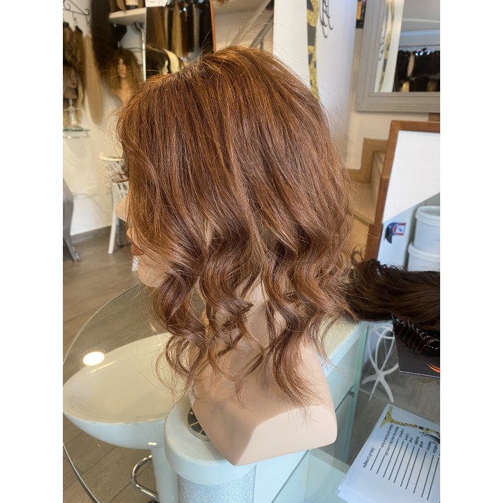 Toupet biondo infoltimento con clip capelli veri remy capelli indiani