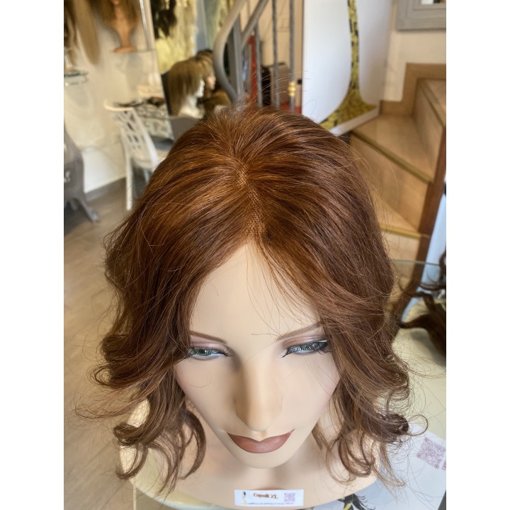 Toupet biondo infoltimento con clip capelli veri remy capelli indiani