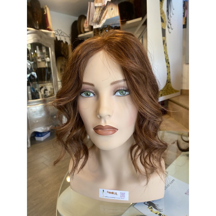 Toupet biondo infoltimento con clip capelli veri remy capelli indiani
