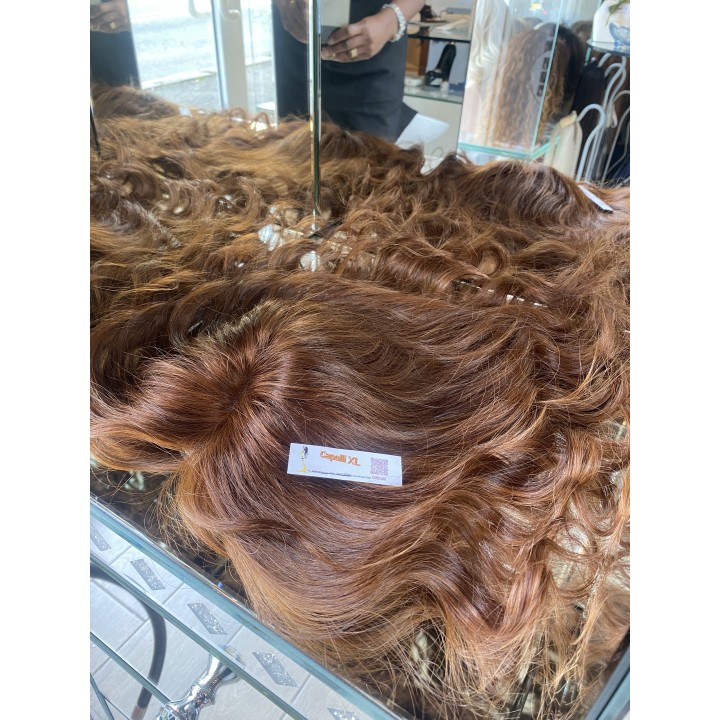Toupet biondo infoltimento con clip capelli veri remy capelli indiani