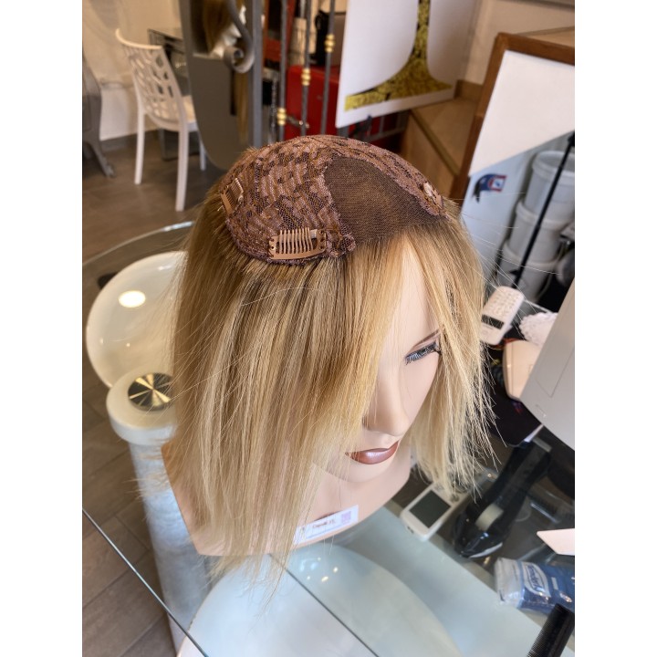 Toupet XL  con clip capelli veri remy  Europei calotta di 15cm x 18cm