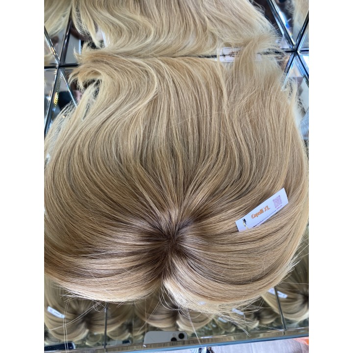 Toupet XL  con clip capelli veri remy  Europei calotta di 15cm x 18cm