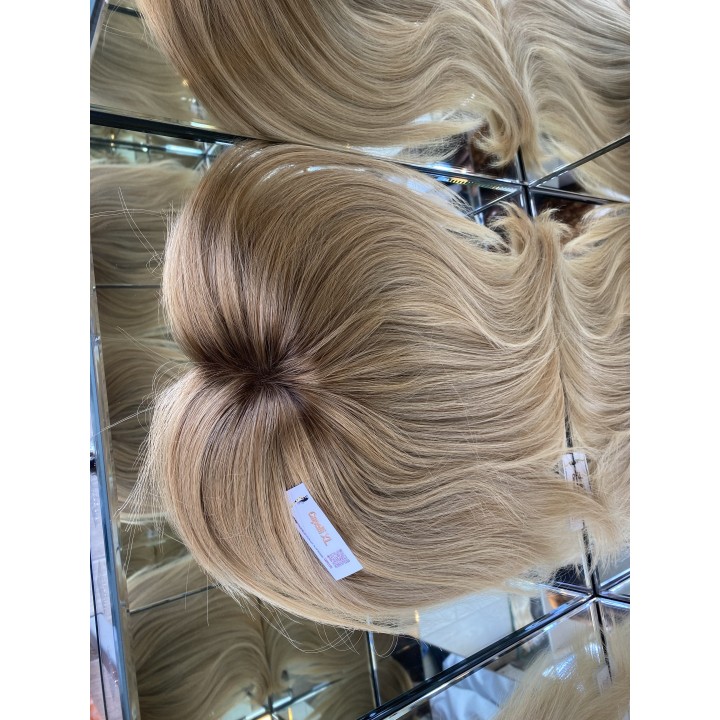 Toupet XL  con clip capelli veri remy  Europei calotta di 15cm x 18cm