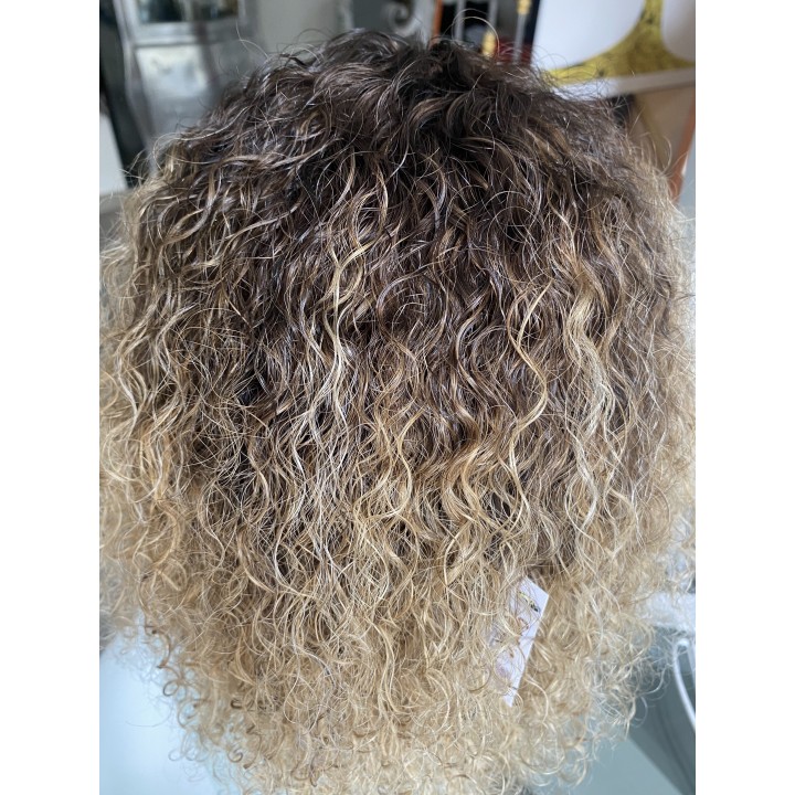 Parrucca di capelli veri Remy ricci brasiliani 100% capelli umani