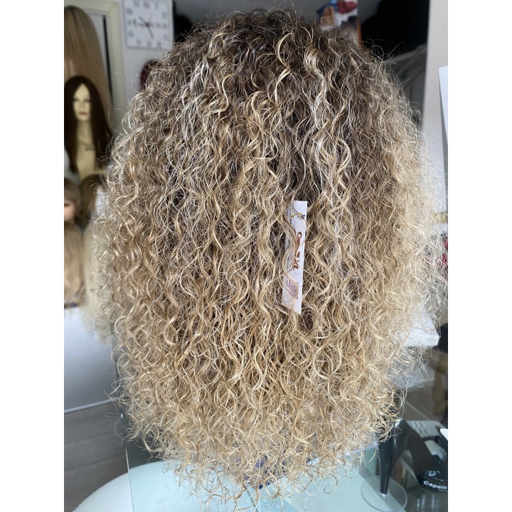 Parrucca di capelli veri Remy ricci brasiliani 100% capelli umani