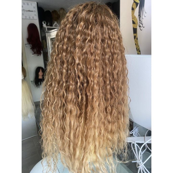 Parrucca di capelli veri Remy vergini Front lace integrazione frontale