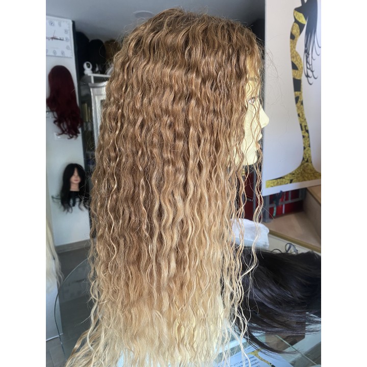 Parrucca di capelli veri Remy vergini Front lace integrazione frontale