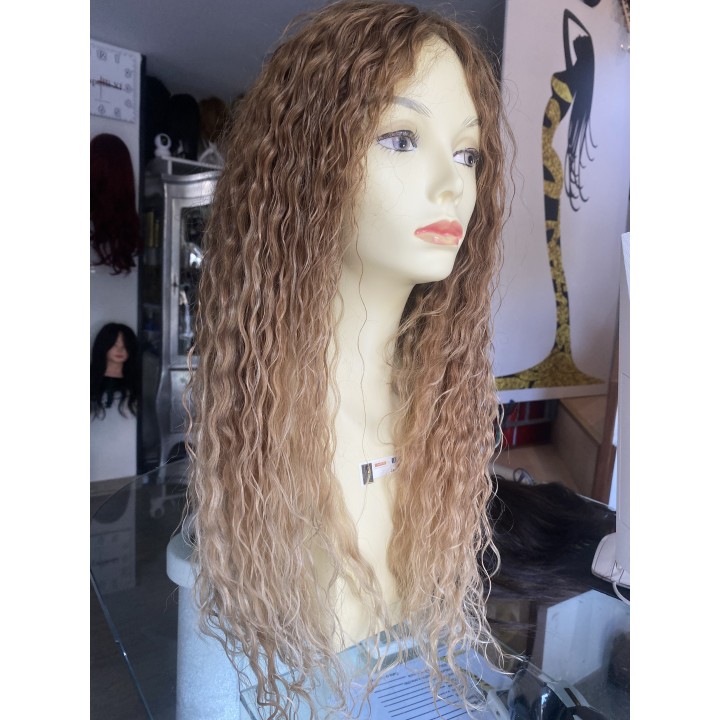 Parrucca di capelli veri Remy vergini Front lace integrazione frontale
