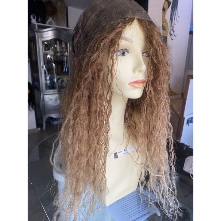 Parrucca di capelli veri Remy vergini Front lace integrazione frontale