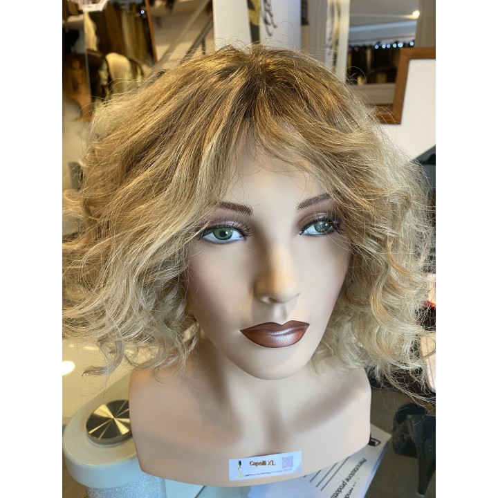 Parrucca Lourdes - Parrucca Capelli Veri Remy Ricci Balayage Biondo