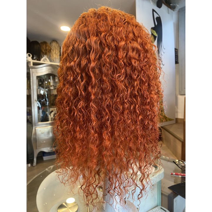 Parrucca di capelli veri Remy ricci brasiliani 100% capelli umani