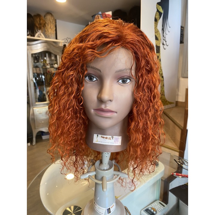 Parrucca di capelli veri Remy ricci brasiliani 100% capelli umani