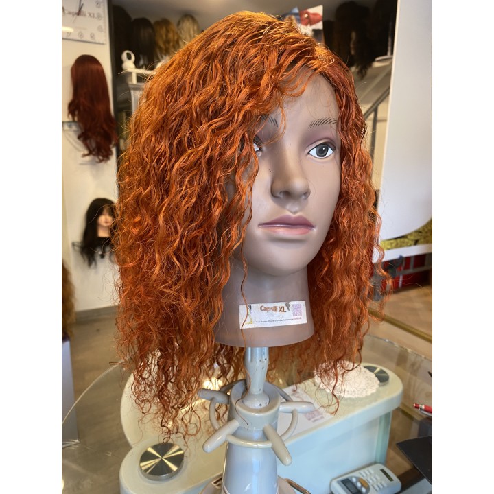 Parrucca di capelli veri Remy ricci brasiliani 100% capelli umani