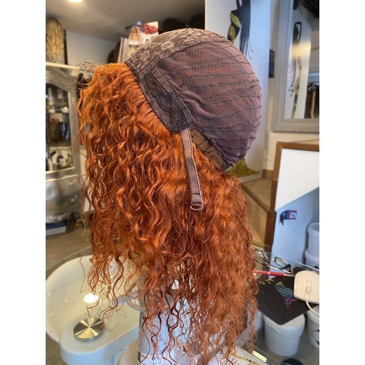 Parrucca di capelli veri Remy ricci brasiliani 100% capelli umani