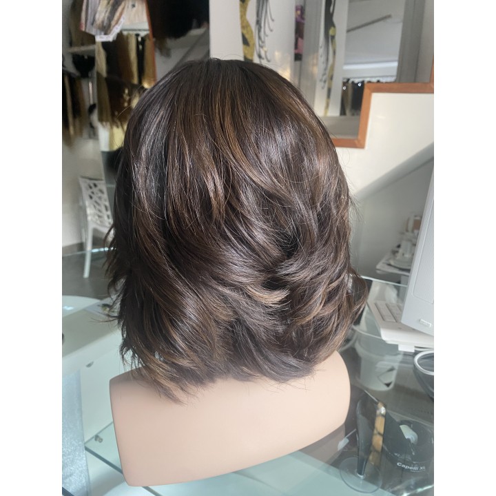 Parrucca di capelli veri Remy lisci Mossi o Ricci capelli brasiliani