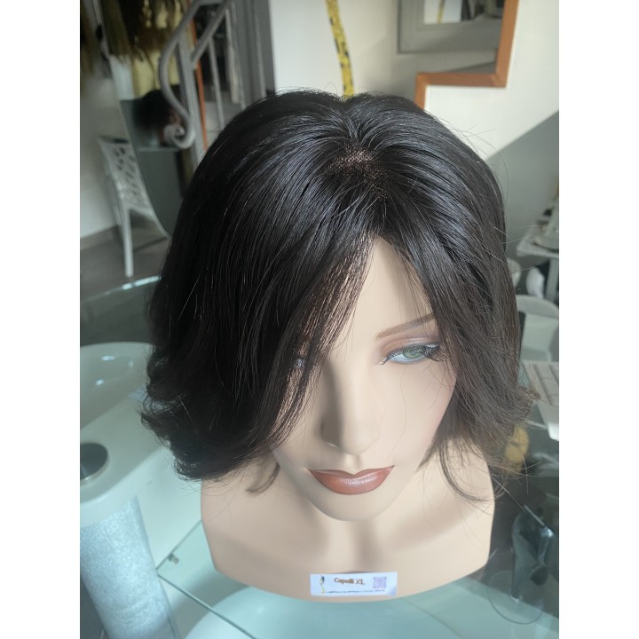 Parrucca di capelli veri Remy lisci Mossi o Ricci capelli brasiliani