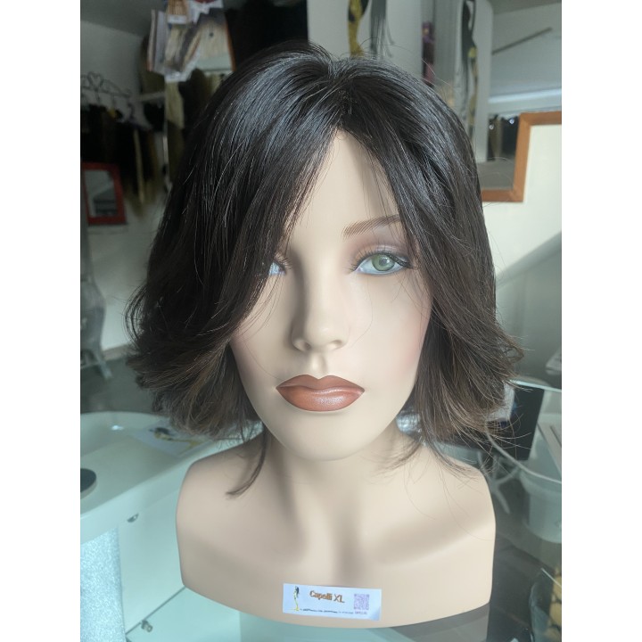 Parrucca di capelli veri Remy lisci Mossi o Ricci capelli brasiliani