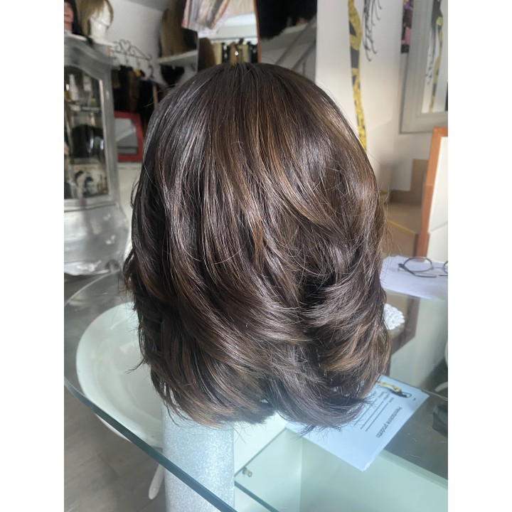 Parrucca di capelli veri Remy lisci Mossi o Ricci capelli brasiliani