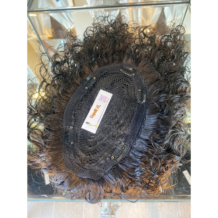 Toupet Closure con clip capelli veri remy varie lunghezze e colori