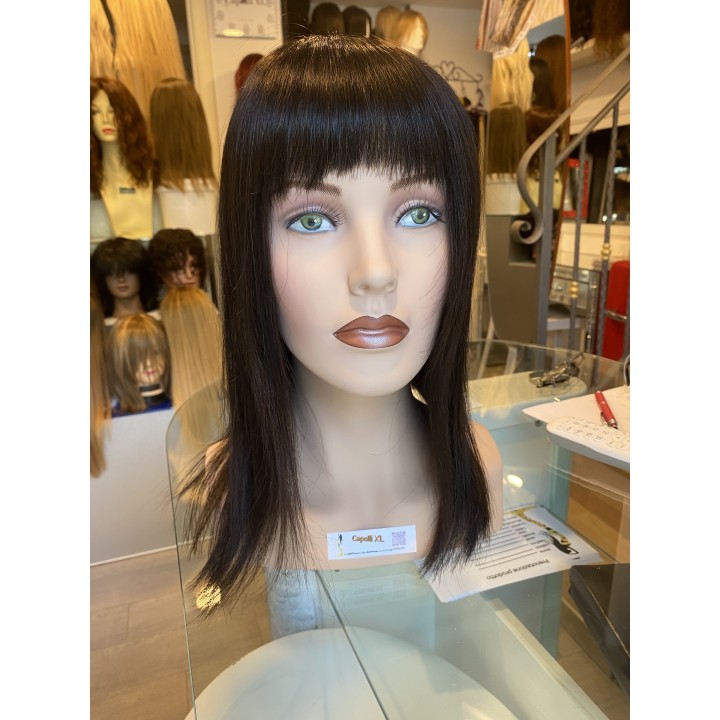 Toupet Calotta con Frangia Remy Veri | Capelli XL