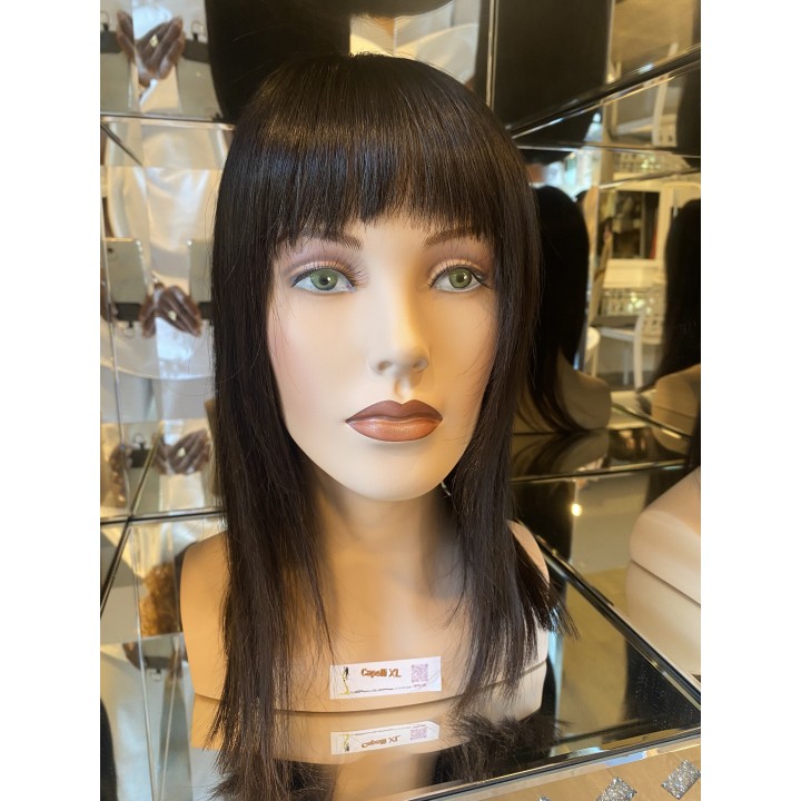 Toupet Calotta con Frangia Remy Veri | Capelli XL