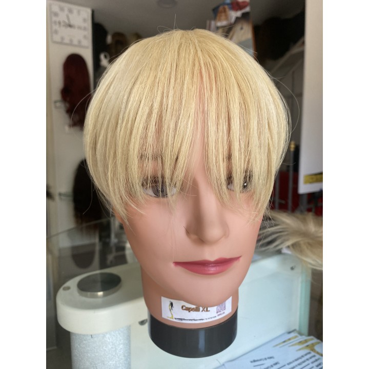 Toupet XL da donna clip capelli veri remy  Europei calotta 12 x 16 cm
