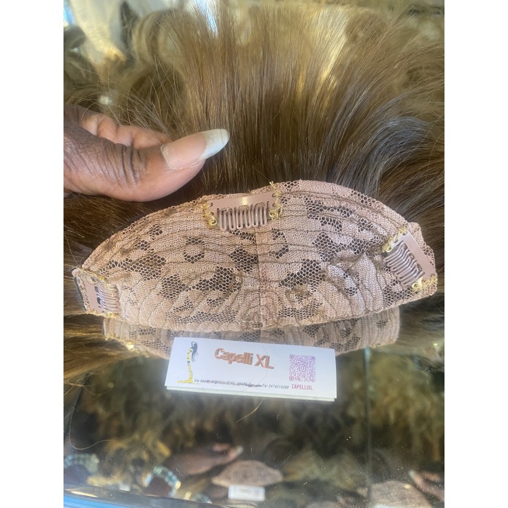 Toupet Frangia Balayage Platino Cenere Remy Europei | Capelli XL