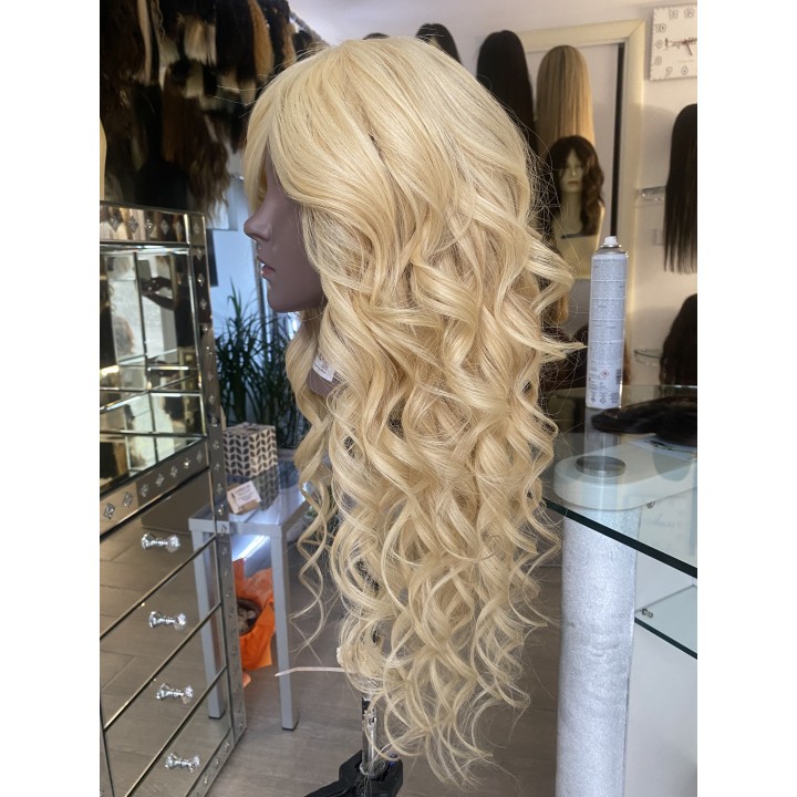 Parrucca in Capelli Veri Remy - brasiliani lunghissima Biondo Dorato