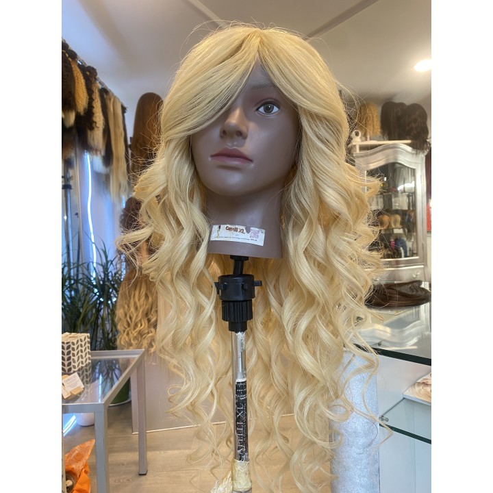 Parrucca in Capelli Veri Remy - brasiliani lunghissima Biondo Dorato