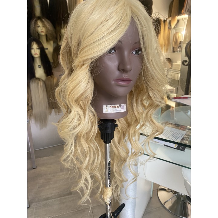 Parrucca in Capelli Veri Remy - brasiliani lunghissima Biondo Dorato