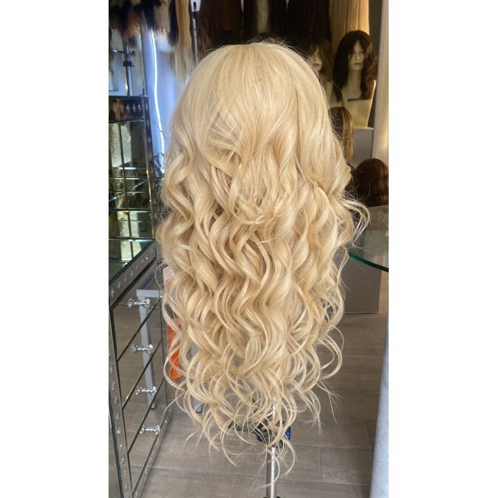 Parrucca in Capelli Veri Remy - brasiliani lunghissima Biondo Dorato