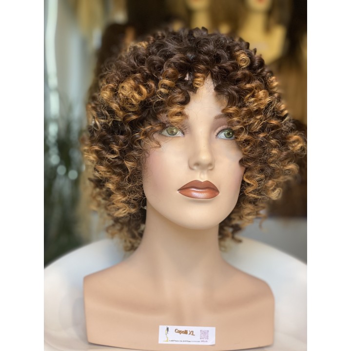 Parrucca di capelli veri Remy ricci brasiliani 100% capelli umani