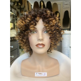Parrucca di capelli veri Remy ricci brasiliani 100% capelli umani