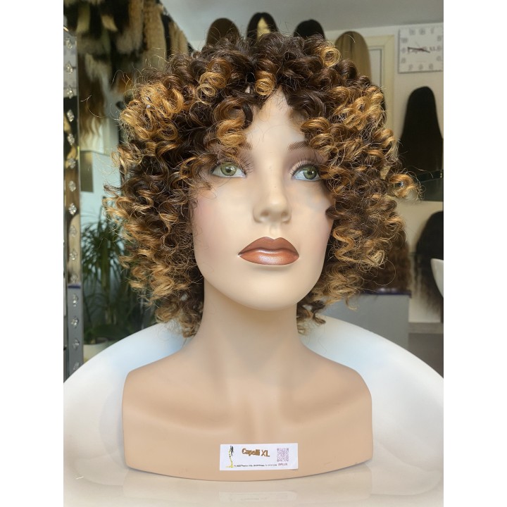 Parrucca di capelli veri Remy ricci brasiliani 100% capelli umani