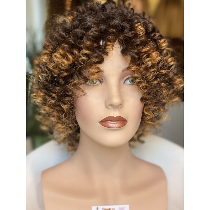 Parrucca di capelli veri Remy ricci brasiliani 100% capelli umani