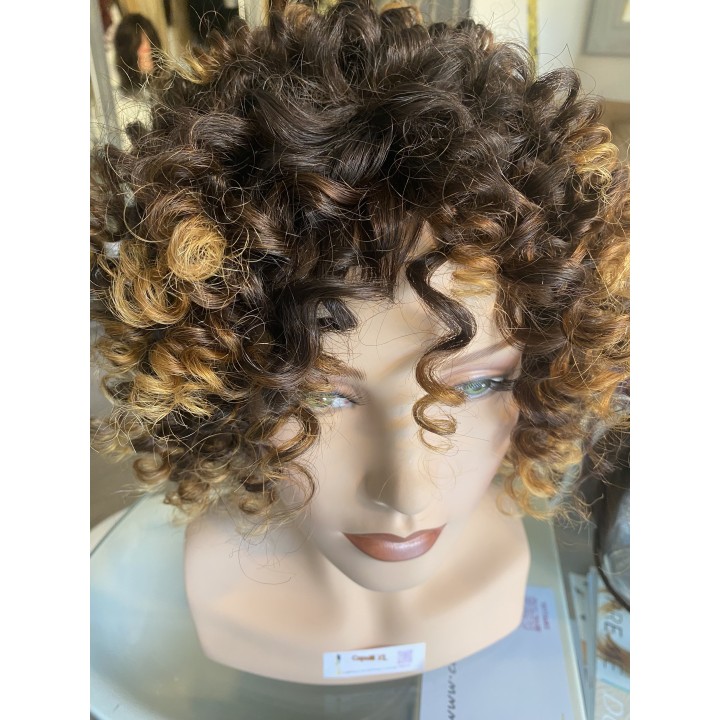 Parrucca di capelli veri Remy ricci brasiliani 100% capelli umani