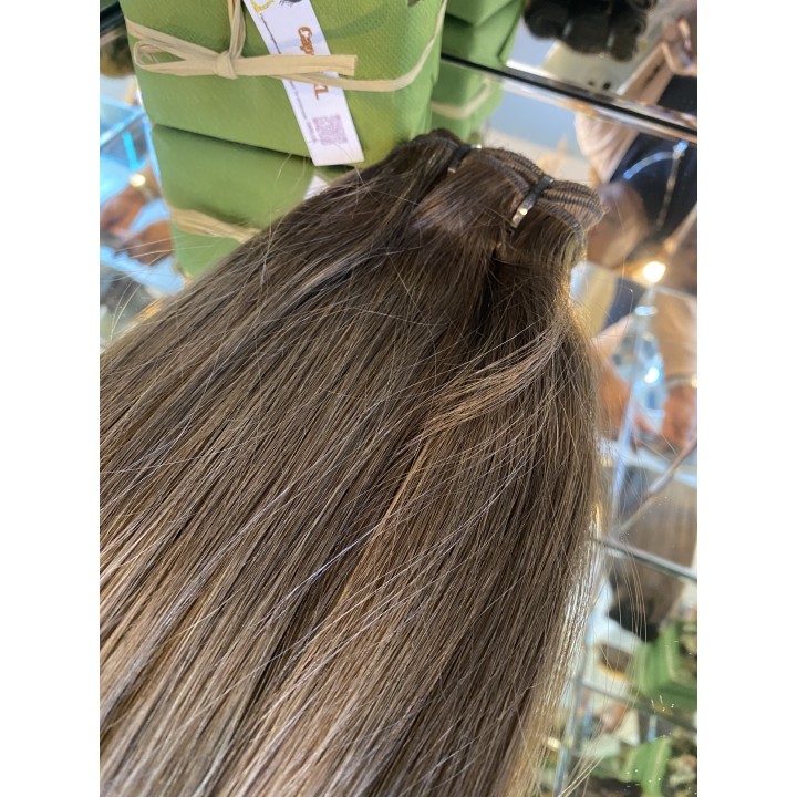 Matassa di capelli veri Remy balayage biondo cenere e chiaro balayage