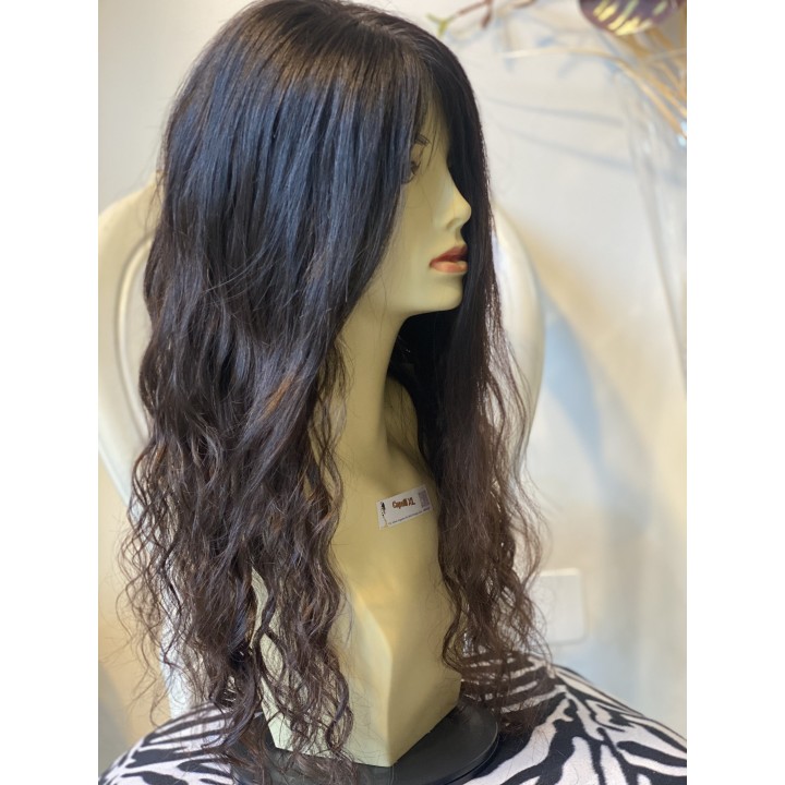 Parrucca di capelli veri Remy ricci brasiliani 100% capelli umani