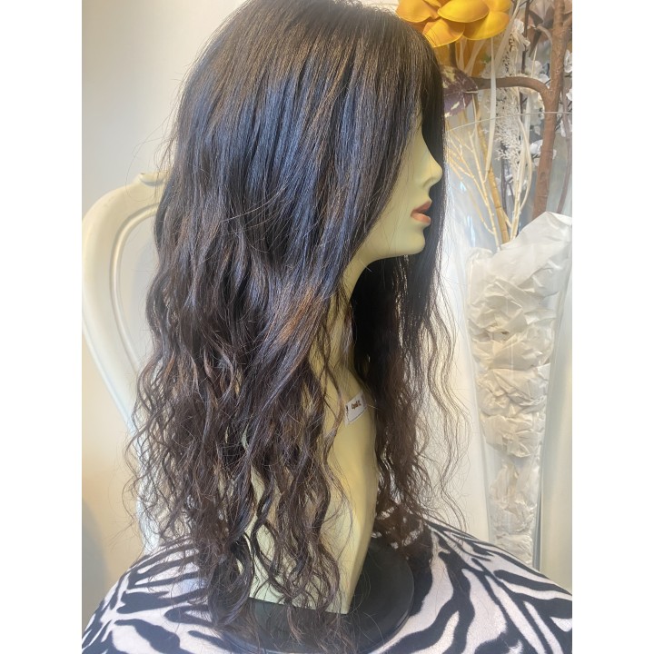 Parrucca di capelli veri Remy ricci brasiliani 100% capelli umani
