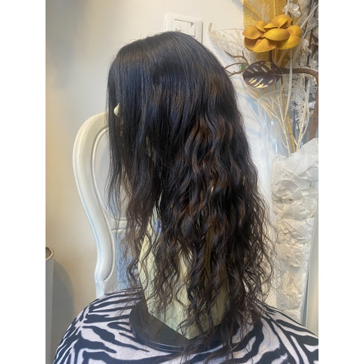 Parrucca di capelli veri Remy ricci brasiliani 100% capelli umani