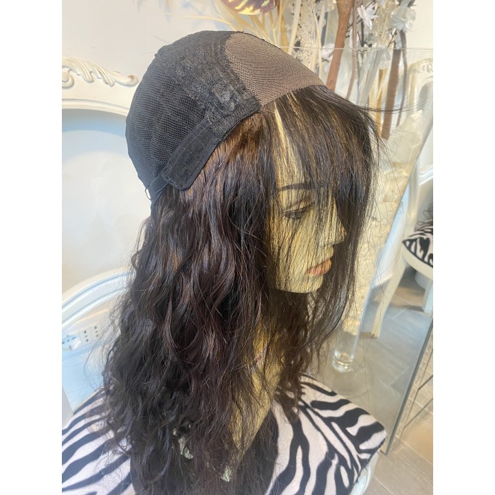 Parrucca di capelli veri Remy ricci brasiliani 100% capelli umani