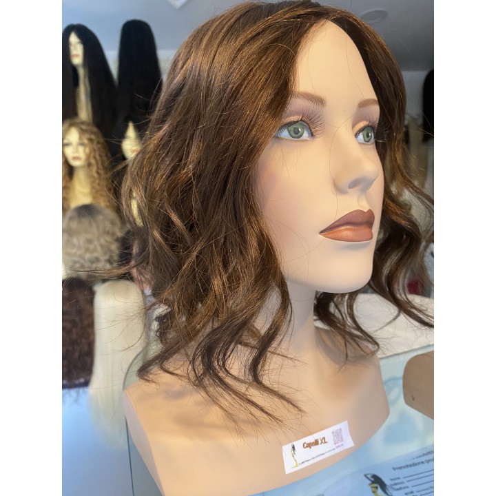 Infoltitore Toupet Microlinea – Capelli veri Remy europei, 14x19 cm