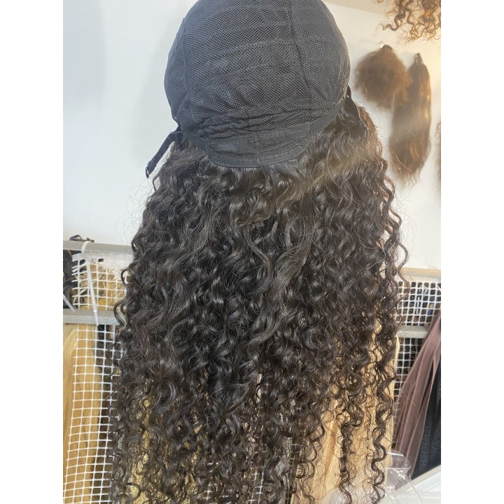 Parrucca di capelli veri Remy ricci brasiliani 100% capelli umani